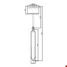 ASTA PER IL GHIACCIO H. 150 MM. CON ASTA A "T" MM. 100 E PORTA PREZZO