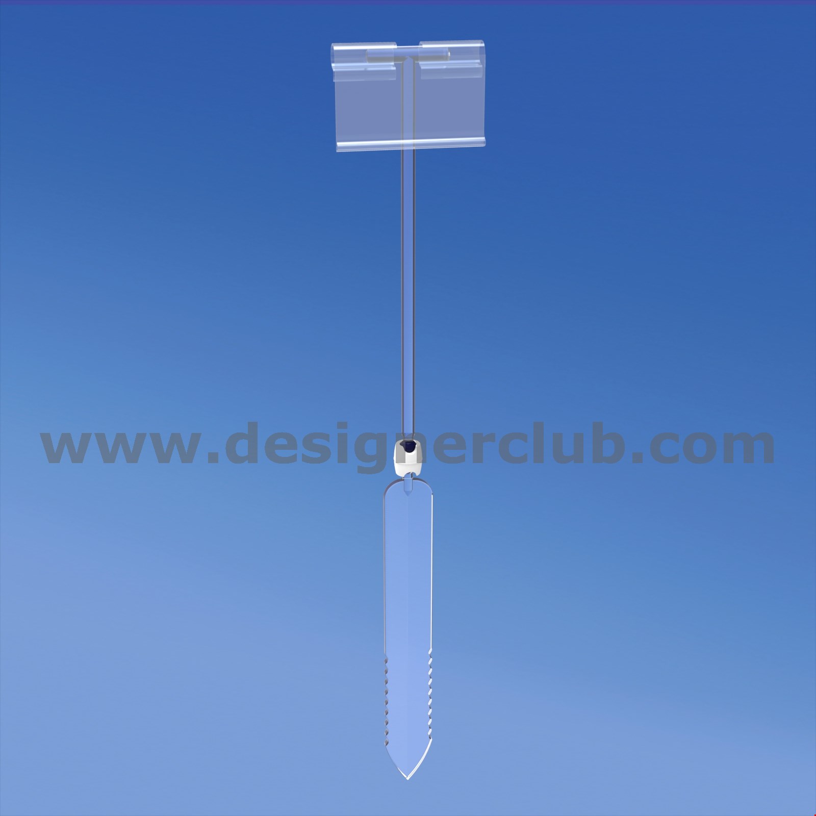 ASTA PER IL GHIACCIO H. 150 MM. CON ASTA A "T" MM. 150 E PORTA PREZZO