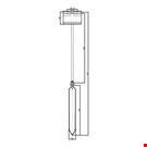 ASTA PER IL GHIACCIO H. 150 MM. CON ASTA A "T" MM. 200 E PORTA PREZZO