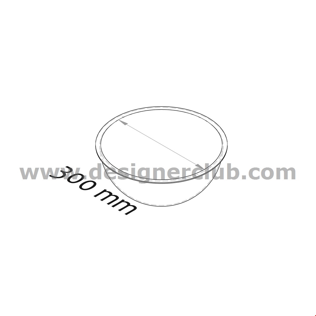 MEZZA SFERA DIAMETRO MM. 300