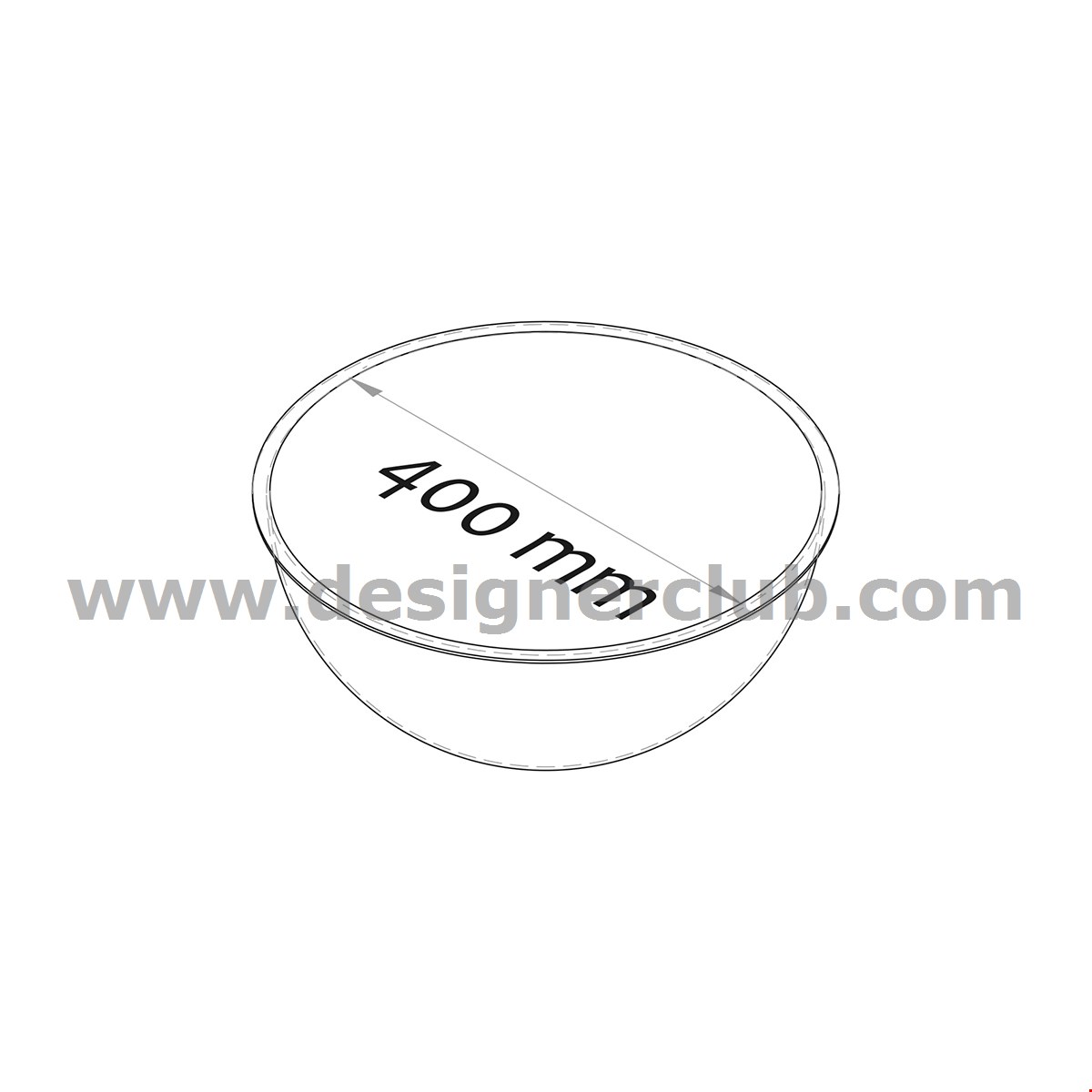 MEZZA SFERA DIAMETRO MM. 400