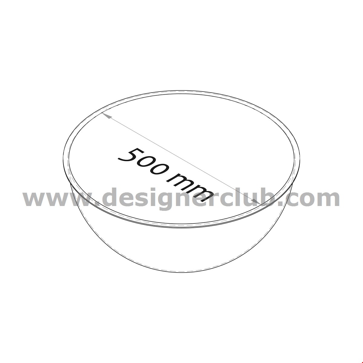 MEZZA SFERA DIAMETRO MM. 500