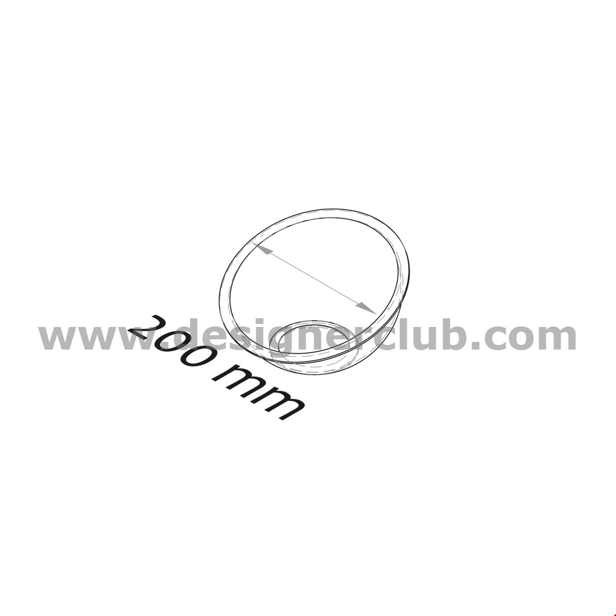 MEZZA SFERA DIAMETRO MM. 200 INCLINATA