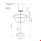 ESPOSITORE MEZZA SFERA DIAMETRO MM. 600 SENZA PORTA MESSAGGIO