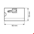 PORTA BADGE CON MOLLETTA MM. 90 X 55