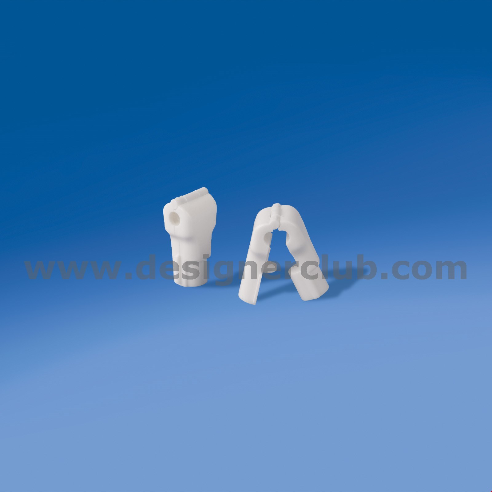 ANTITACCHEGGIO BIANCO PER BROCHE SINGOLA/DOPPIA - 38 MM. X 18 MM