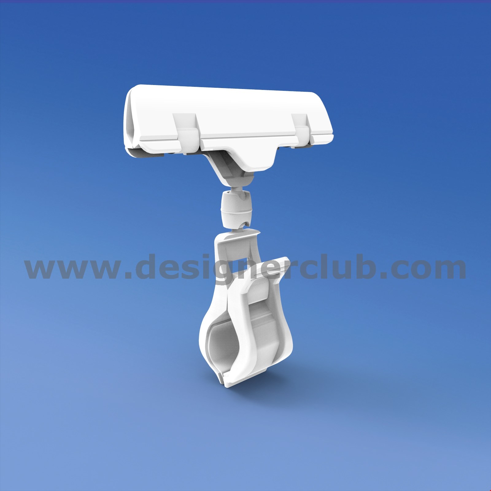 PINZA CON PORTA MESSAGGIO A PINZA MM. 80 COLORE BIANCO