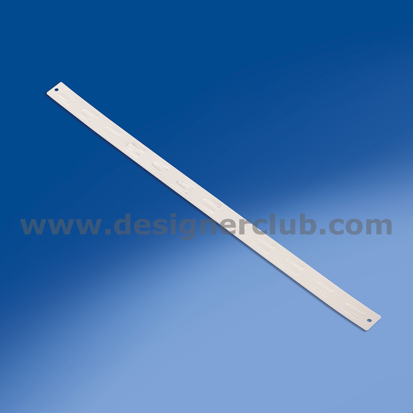 STRISCIA 12 POSTI IN PP BIANCO CON FORO