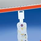 STRISCIA 12 POSTI IN PP BIANCO CON PORTA ETICHETTA E FORO EUROPEO