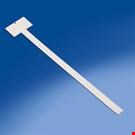 STRISCIA 12 POSTI IN PP BIANCO CON PORTA ETICHETTA MM. 110 X 70