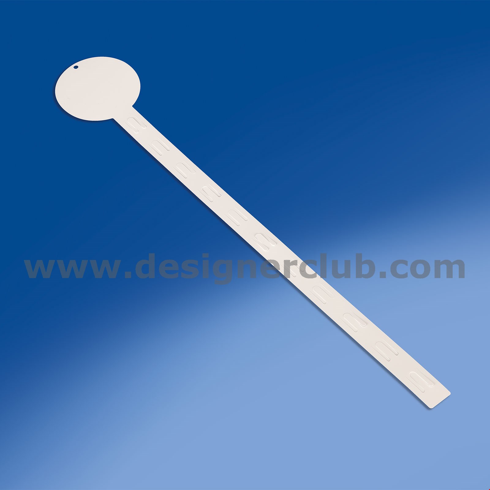 STRISCIA 11 POSTI IN PP BIANCO CON PORTA ETICHETTE TONDO