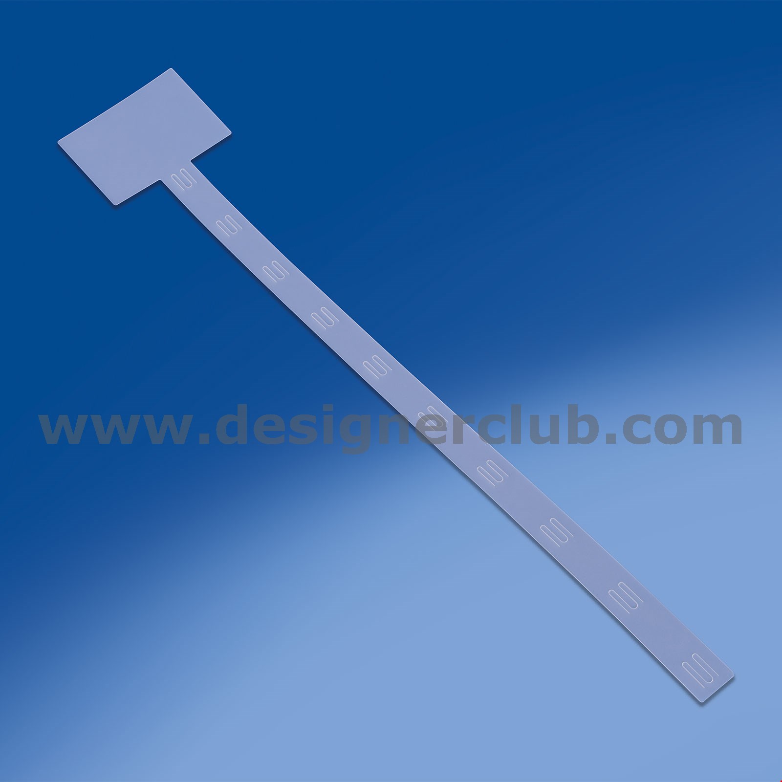 STRISCIA 10 POSTI IN PP TRASPARENTE CON PORTA ETICHETTA MM. 159 X 117