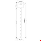 STRISCIA 10 POSTI IN PP TRASPARENTE CON PORTA ETICHETTA MM. 159 X 117