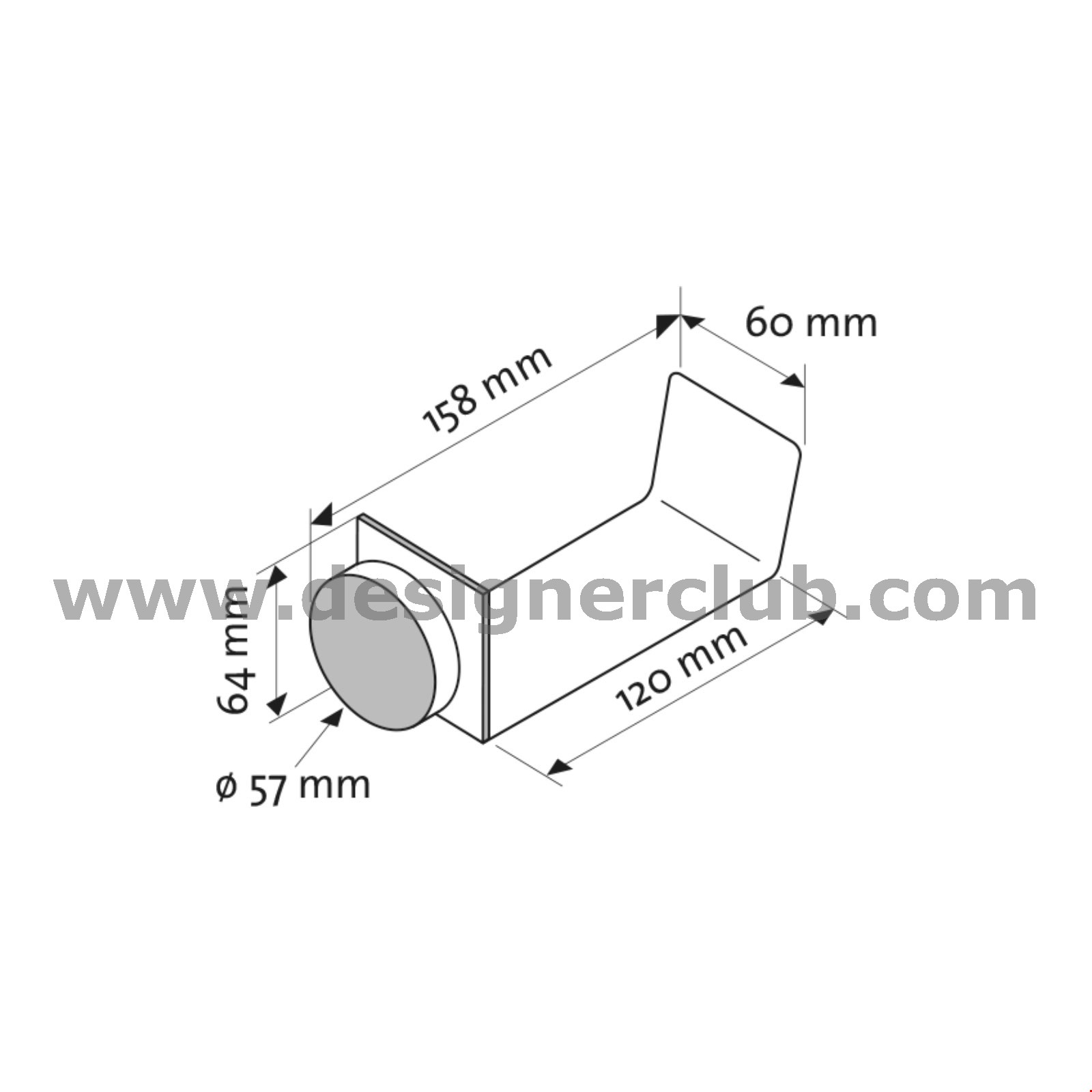 SUPPORTO CROSS MERCHANDISING CON MAGNETE TONDO