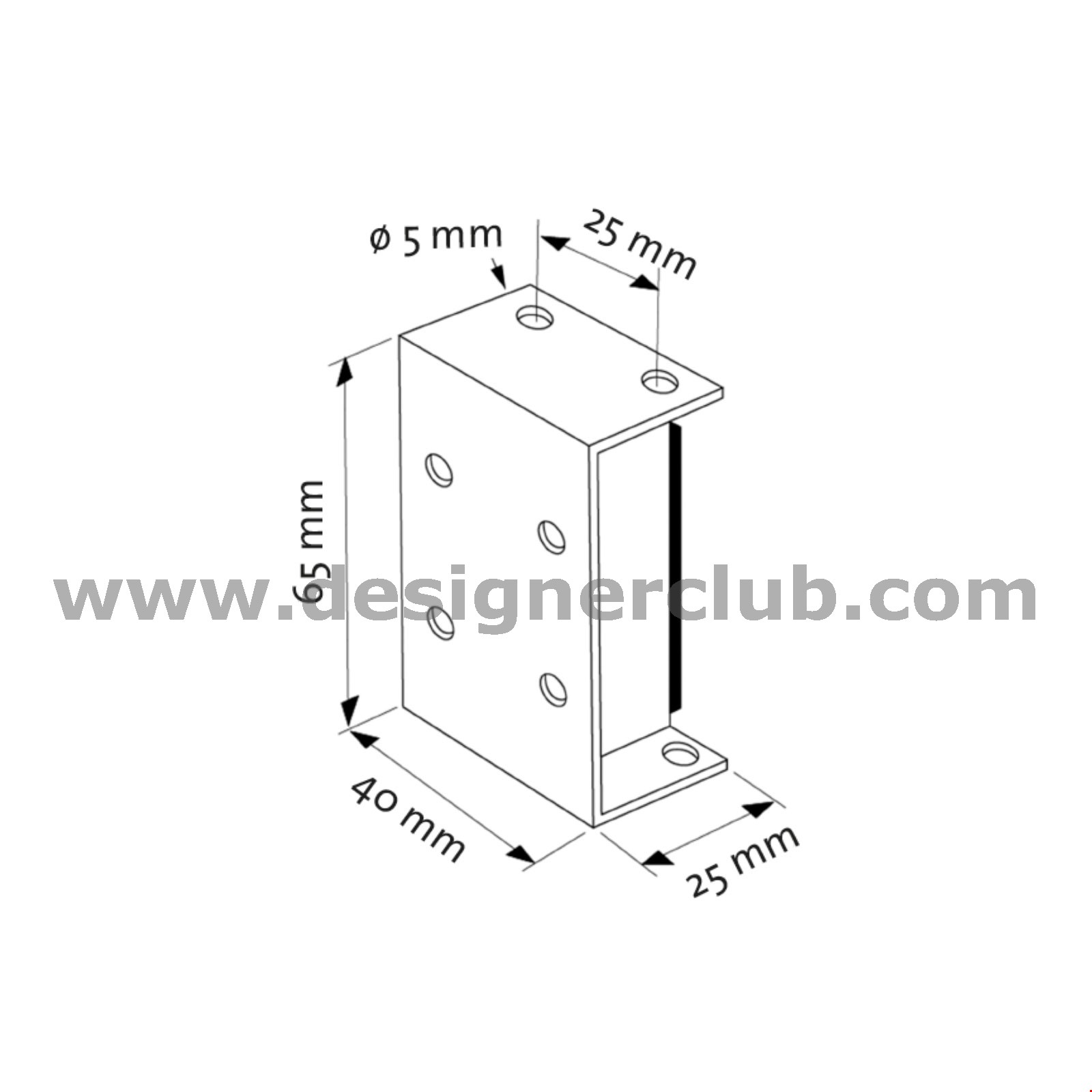 SUPPORTO CROSS MERCHANDISING PER BROCHES CON BASE MAGNETICA