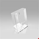 1 POCKET 1/3 A4 PORTRAIT BROCHURE HOLDER WITH CLIP AND HOLES