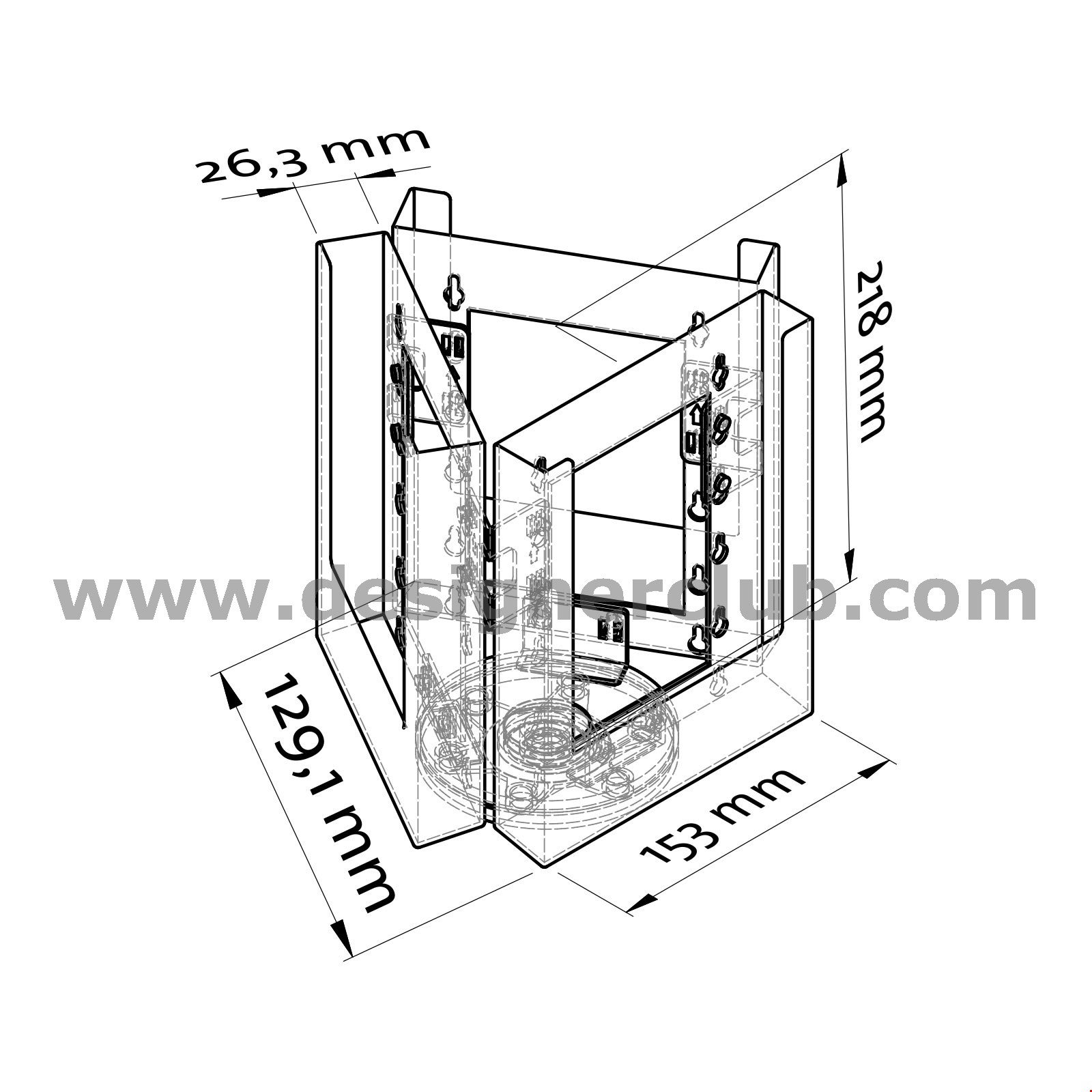 PORTA BROCHURE GIREVOLE DA BANCO F.TO A5 - 3 TASCHE