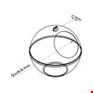 CONTENITORE SFERA Ø 200 MM. CON PORTA MESSAGGIO