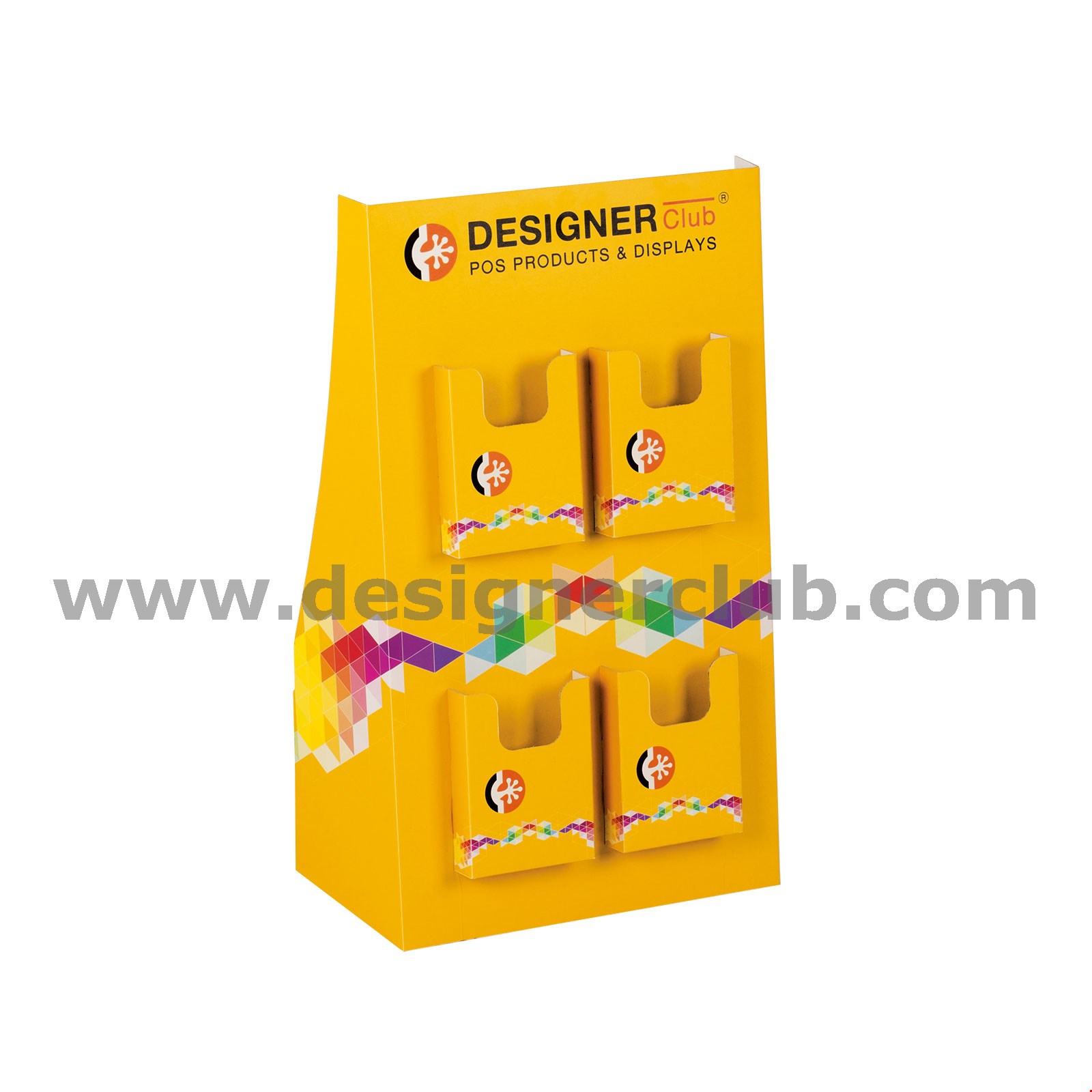 ESPOSITORE IN CARTONE CON PORTA BROCHURES