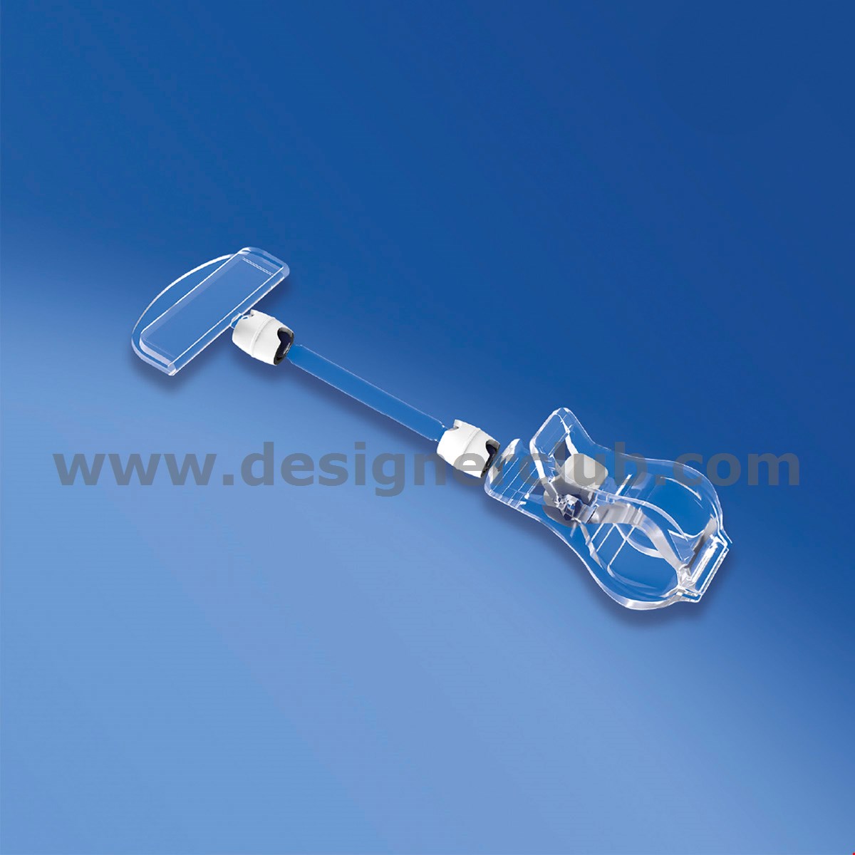 PINZA CON ASTA MM. 50 E PORTA MESSAGGIO MM. 50