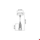 PINZA CON ASTA MM. 50 E PORTA MESSAGGIO MM. 50