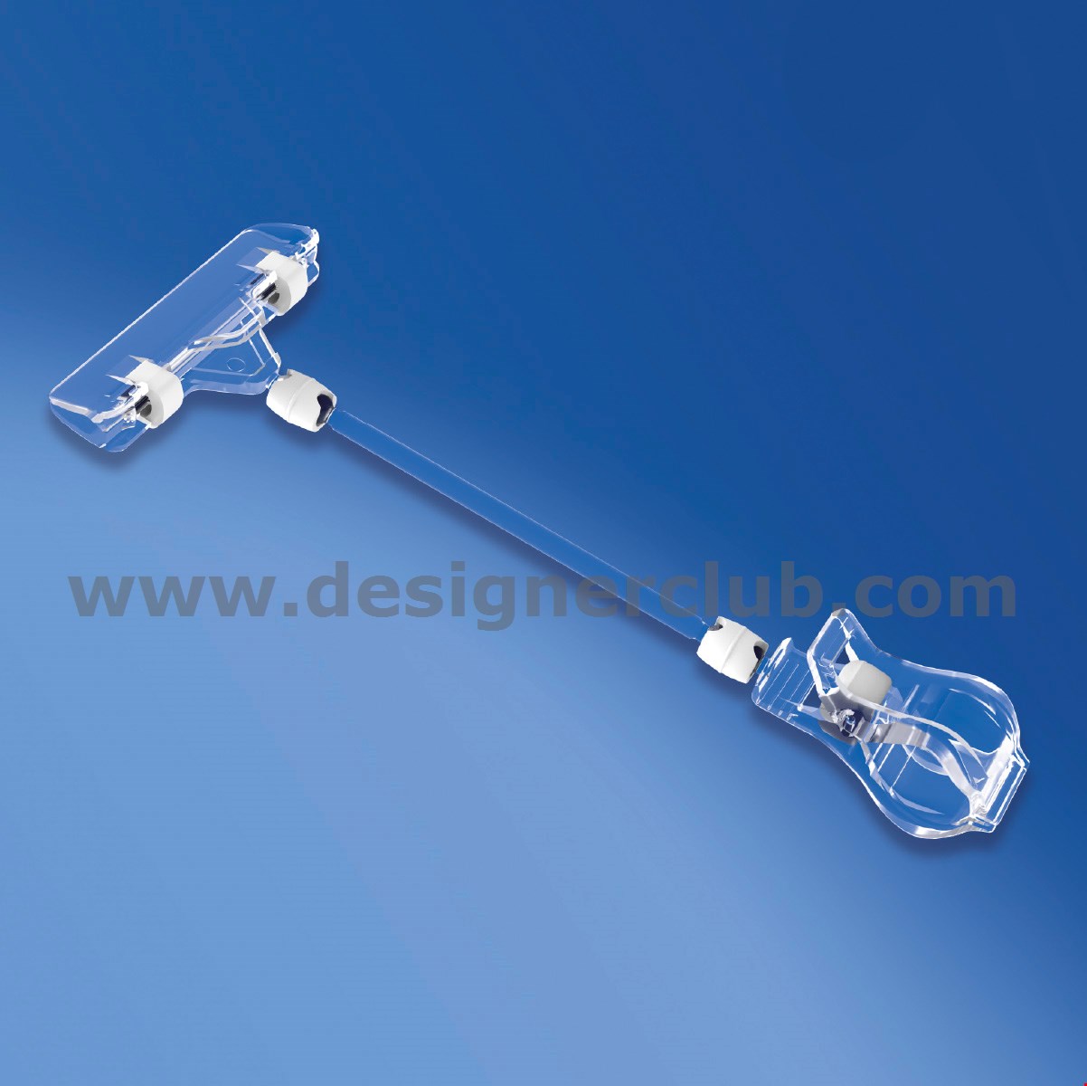 PINZA CON ASTA MM. 100 E PORTA MESSAGGIO A PINZA MM. 80