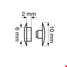 RIVETTO TESTA MM. 10 PER SPESSORI MM. 2 TRASPARENTE